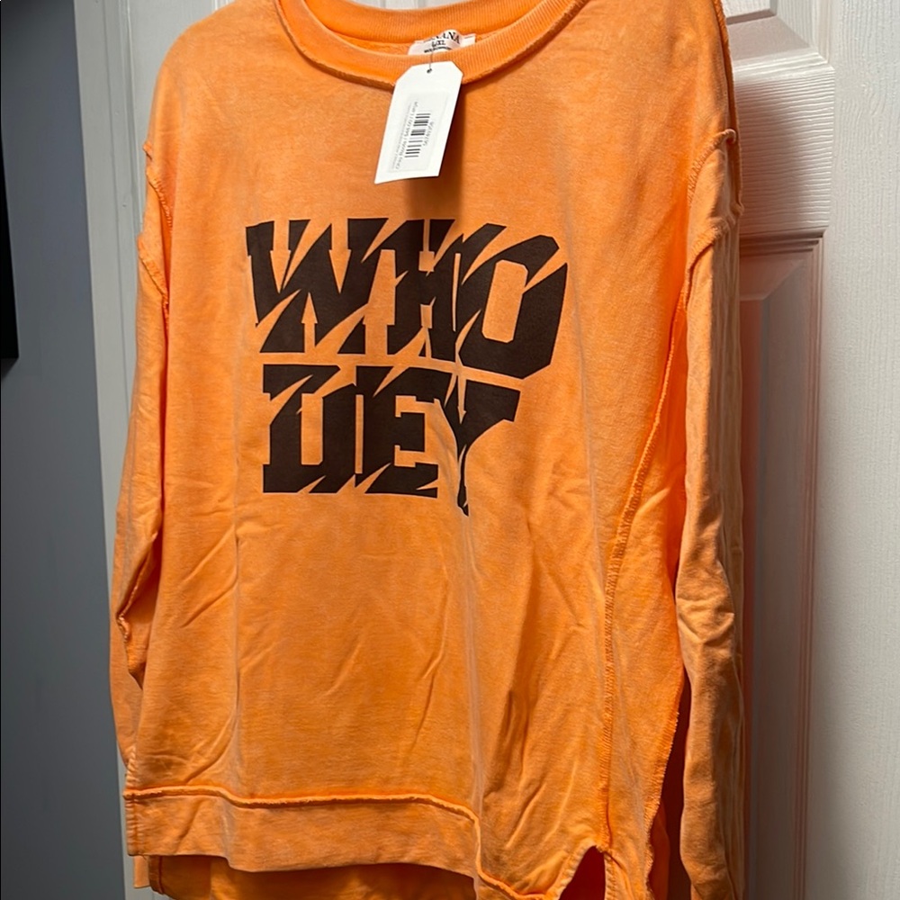 Who Dey long sleeve shirt